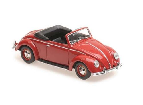 1:43 1950 Volkswagen Hebmuller Cabriolet, piros