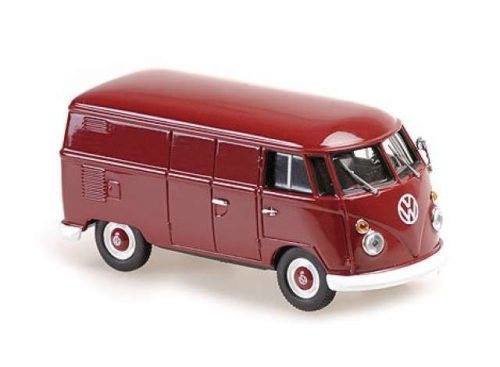 1:43 1963 Volkswagen T1 Kastenwagen, dark piros