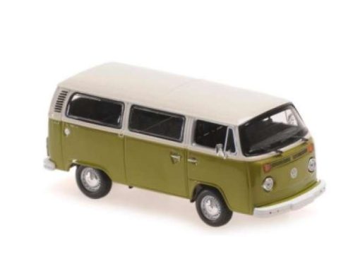 1:43 1972 Volkswagen T2 Bus, fehér/zöld