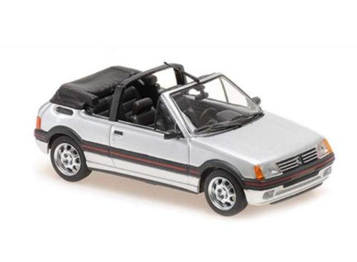 1:43 1990 Peugeot 205 CTI Cabriolet, ezüst metallic