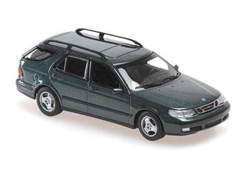 1:43 1999 Saab 9-5 Break, dark zöld metallic