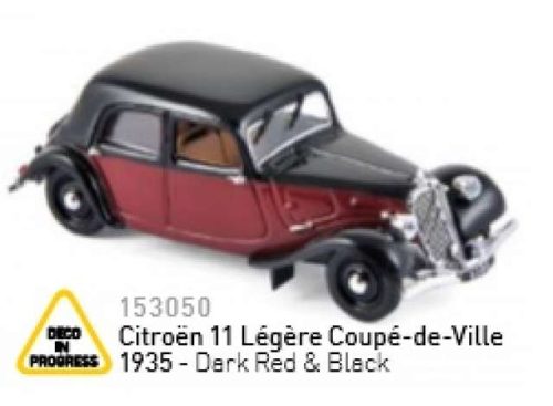 1935 Citroen 11 Légère Coupé-de-Ville, dark piros/fekete