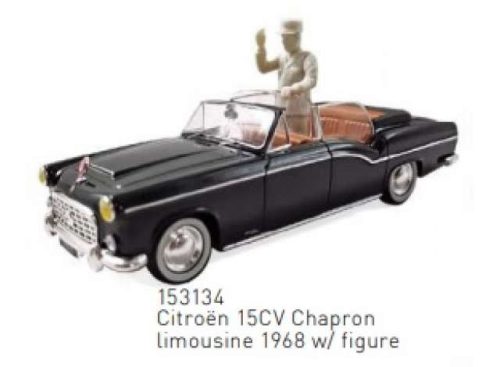 1968 Citroen 15CV Chapron Limousine with Figure, fekete