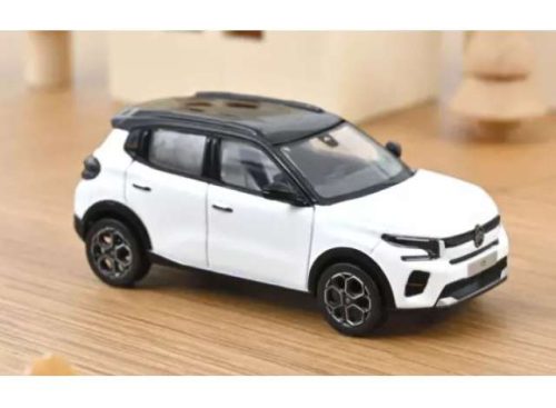 1:43 2024 Citroen C3, polar fehér & fekete roof