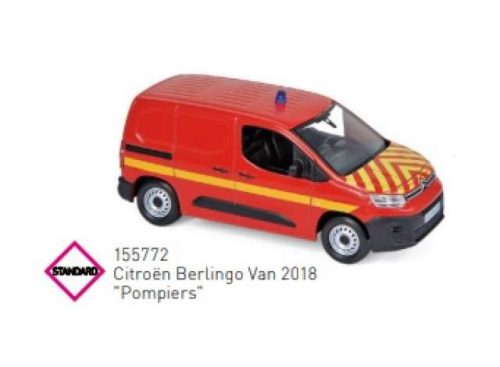 2018 Citroen Berlingo Van *Pompiers*, piros