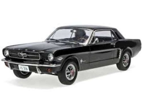 1:18 1965 Ford Mustang Hardtop Coupe, fekete