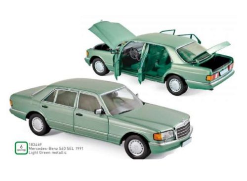 1:18 1991 Mercedes-Benz 560 SEL, light zöld metallic