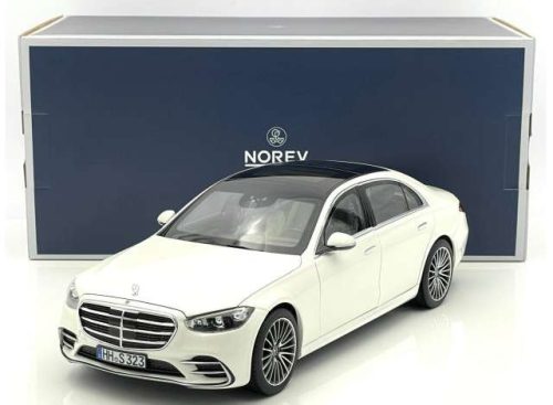 1:18 2021 Mercedes-Benz S-Class AMG-Line, fehér metallic