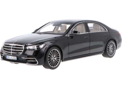 1:18 2021 Mercedes-Benz S-Class AMG-Line, fekete metallic