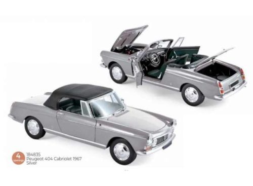 1:18 1967 Peugeot 404 Cabriolet, ezüst