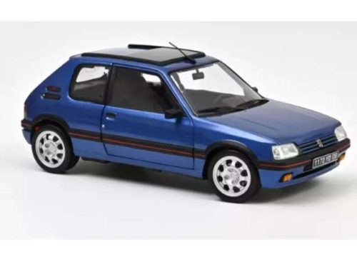 1:18 1992 Peugeot 205 GTi 1.9 with Sunroof, miami kék