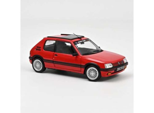 1:18 1991 Peugeot 205 GTi 1.9 PTS deco, piros vallelunga