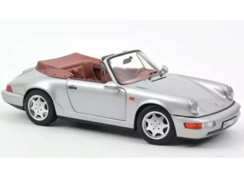 1:18 1990 Porsche 911 Carrera 2 Cabrio, ezüst