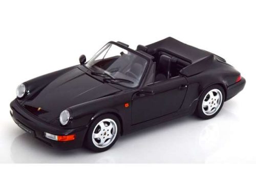 1:18 1990 Porsche 964 Carrera 4 Cabrio, fekete