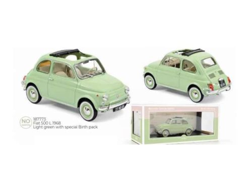 1:18 1968 Fiat 500L, light zöld 