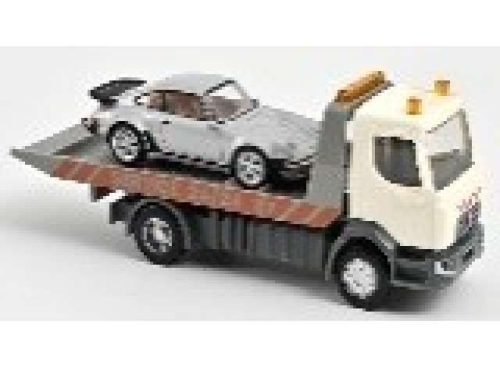 1:43 Breakdown Truck Plastigam and Porsche 911, beige/szürke