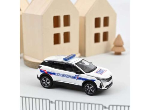 1:43 2023 Peugeot 3008 *Police Municipale*, fehér/kék