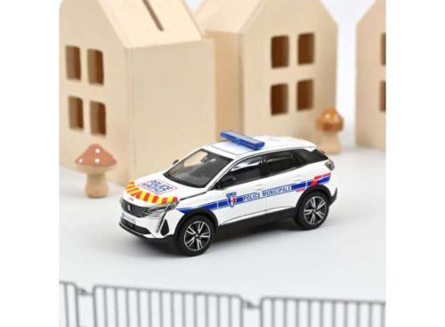 1:43 2023 Peugeot 3008 *Police Municipale* fehér with piros & sárga striping