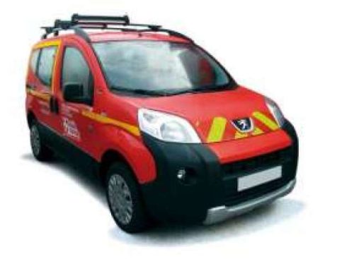 1:43 2009 Peugeot Bipper Pompiers, piros