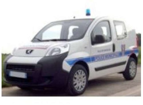 2009 Peugeot Bipper, "Police Municipale", fehér/kék