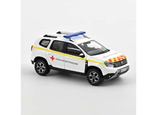 1:43 2020 Dacia Duster Ambulance VLTT 77, fehér/piros/sárga