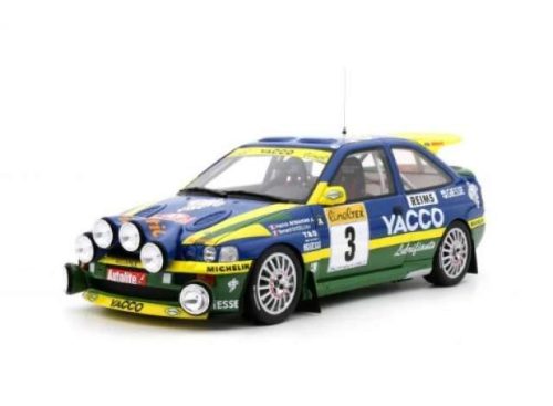 1:18 1996 Ford Escort RS Cosworth *Resin series*, kék/fehér/zöld/sárga