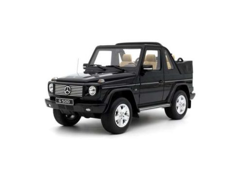 1:18 2007 Mercedes Benz G500 Convertible *Resin series*, obsidian fekete metallic 