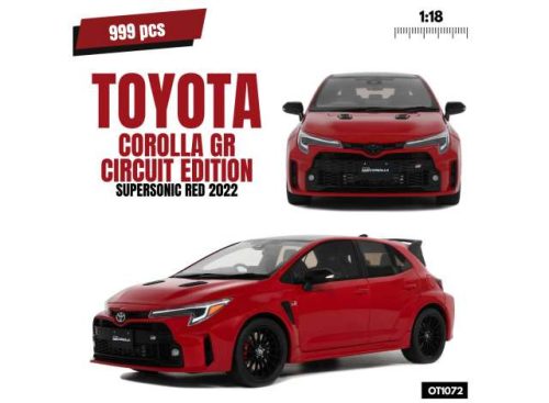 1:18 2022 Toyota Corolla GR Circuit Edition *Resin*, Supersonic piros