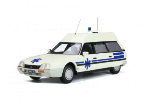 1:18 1987 Citroen CX Break Ambulance Qasar Heuliez *Resin series*, fehér