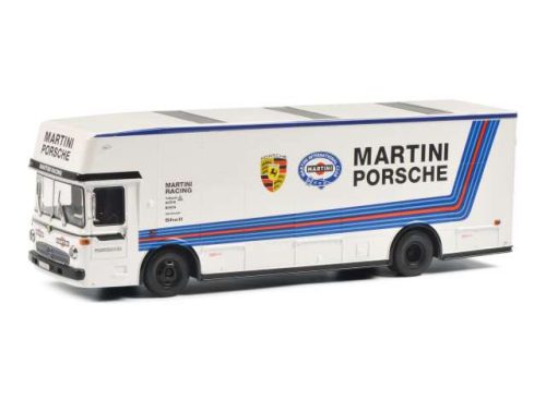 1:18 Mercedes Benz Racing Transporter *Martini Porsche*, fehér