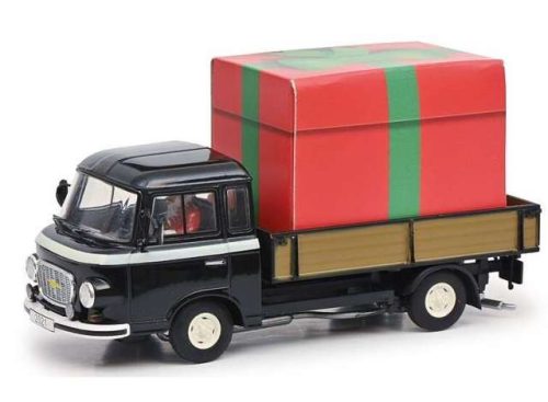 1:43 Barkas B1000 Christmas 2021, fekete/piros/zöld