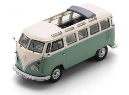 1:43 Volkswagen T1 Samba, zöld/beige