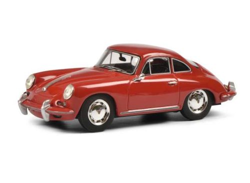 1:43 Porsche 356 SC Coupe, piros/fekete