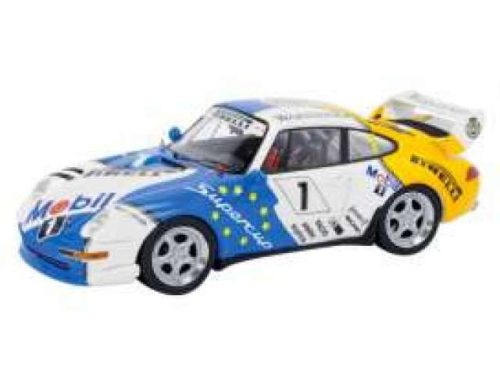 1:43 Porsche 911 Cup #1, fehér/sárga/kék