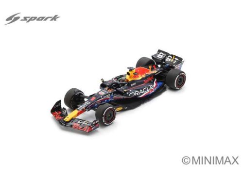 1:18 2023 Oracle piros Bull Racing RB19 #1 Max Verstappen Winner USA GP 2023, kék/piros/sárga