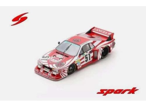 1980 Lancia Beta Montecarlo Turbo Team Lancia Corse #51 24H Le Mans *Resin Series*, fehér/piros