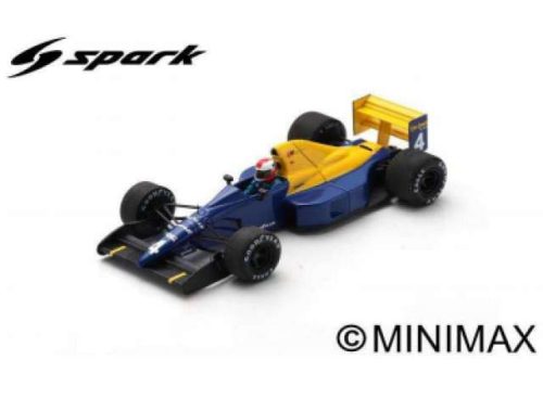 1989 Tyrrell 018 No.4 Johnny Herbert Belgian GP *Resin Serie*, kék/sárga