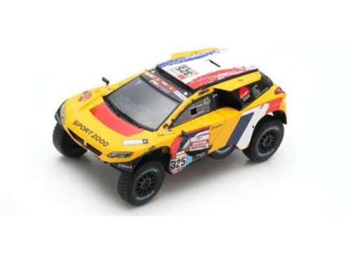 2019 Peugeot 3008 DKR #325 P. Lachaume/J-M Polato PH-Sport Dakar Rally *Resin Serie*, sárga/fekete