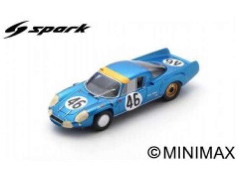 1967 Alpine A210 #46 9th H. Grandsire/J. Rosinski 24H Le Mans, kék/sárga