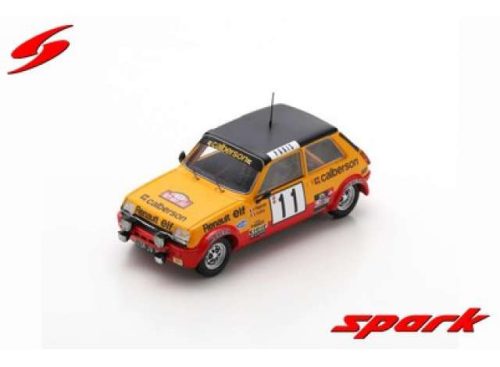 1979 Renault 5 Alpine #11 J. Ragnotti/J.M. Andrié Monte Carlo Rally *Resin Serie*, sárga/piros