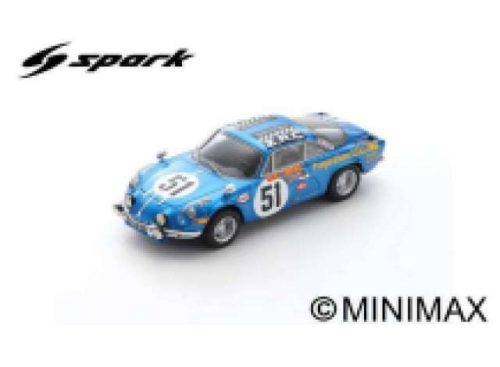 1968 Alpine A110 #51 B. Collomb/F. Lacarreau 24H Le Mans *Resin Serie*, kék