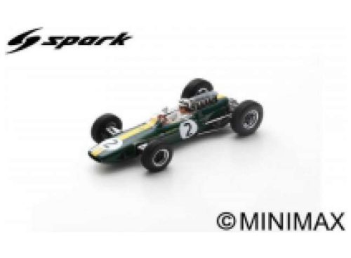 1966 Lotus 33 #2 Pedro Rodríguez French GP *Resin Serie*, fekete/sárga