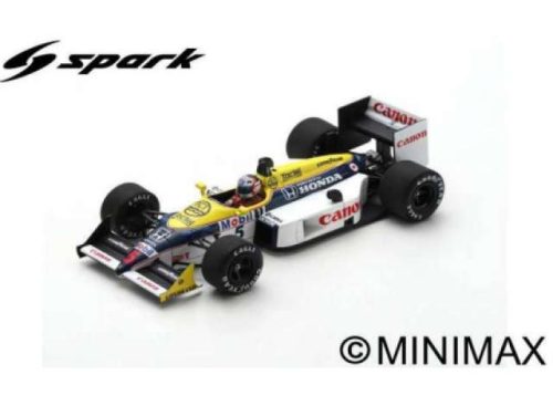 1987 Williams FW11B No.5 Nigel Mansell Winner French GP *Resin Serie*, fehér/fekete/sárga