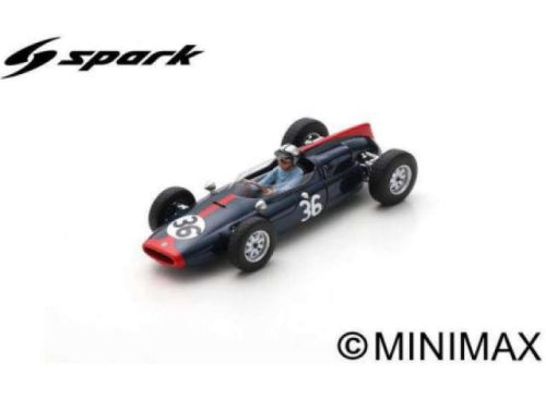 1961 Cooper T53#.36 Roy Salvadori 6th British GP *Resin Serie*, fekete/piros