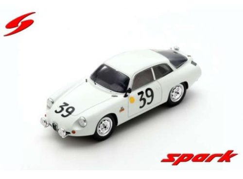 1962 Alfa Romeo Giulietta Sport Zagato #39 G. Sala/M. de Luca di Lizzano *Resin Serie*, fehér