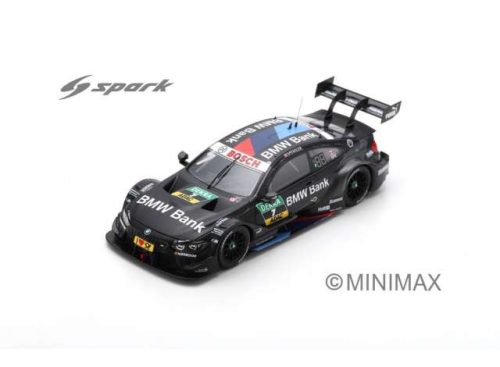 2018 BMW Bank M4 DTM BMW TEAM #7 Bruno Spengler RBM Hockenheim *Resin Series*, fekete