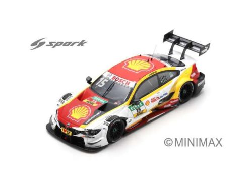 2018 BMW M4 DTM BMW TEAM #15 Marco Wittmann RMG Hockenheim *Resin Series*, fehér/narancs/piros