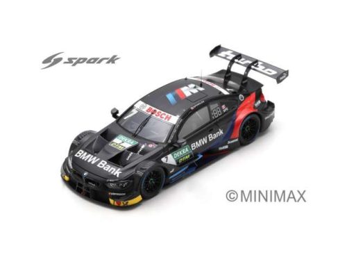 2019 BMW Bank M4 DTM No.7 Bruno Spengler BMW TEAM RMG Hockenheim *Resin Series*, fekete