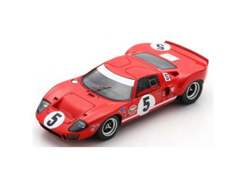 1:43 1968 Ford GT40 No5 4th BOAC 6hrs Hawkins/Hobbs *Resin Series*, piros