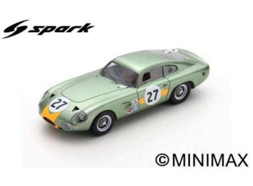 1964 Aston Martin DP214 No.27 B. Hetreed/C. Kerrison Daytona 2000km *Resin Series*, lightzöld/sárga